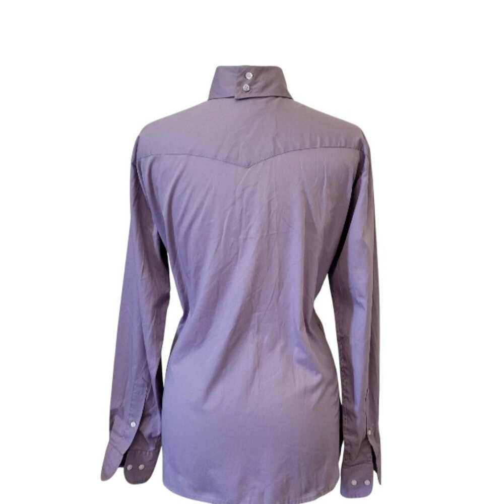 R.J. Classics Women's Lilac Purple Long Sleeve Hunter Show Shirt & Collar  44/10 - Picture 3 of 9